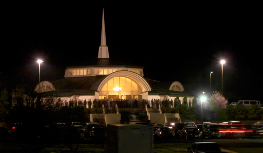 NTCC of Graham Main Chapel - Night time - outside