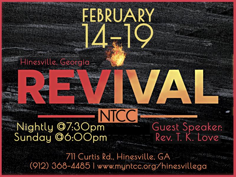 NTCC Hinesville GA Revival - TKL