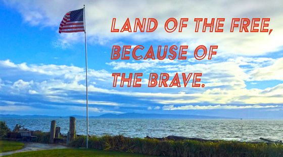 USA: the land of the free because of the brave