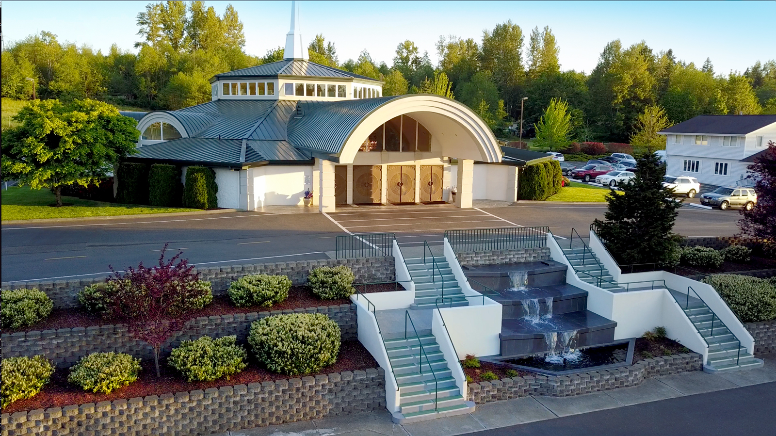 NTCC of Graham, WA - Waterfall and stairs