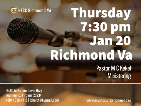 NTCC Richmond VA Special Service - Rev MC Kekel