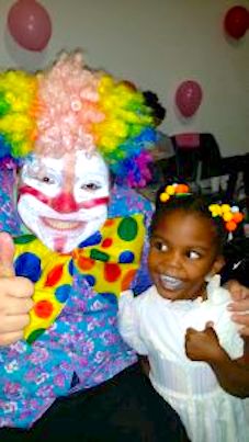 Clown and Little Girl