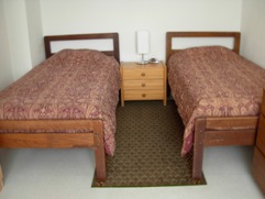 Vilseck Home bedroom 2 single beds parallel view